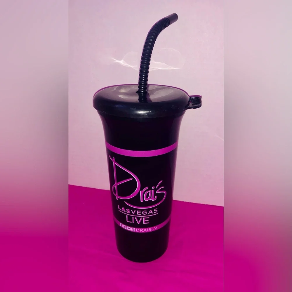 Drai’s Las Vegas Party Travel Tumbler Pink Black accents Souvenirs Memorabilia - Picture 4 of 4